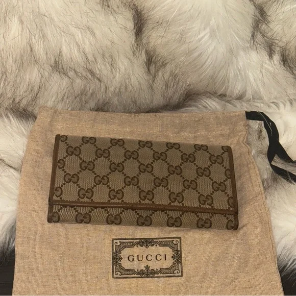💰⬇️ GUCCI 
Pre-Loved Beige GG Canvas Flap Continental Wallet 💕 - Picture 15 of 16